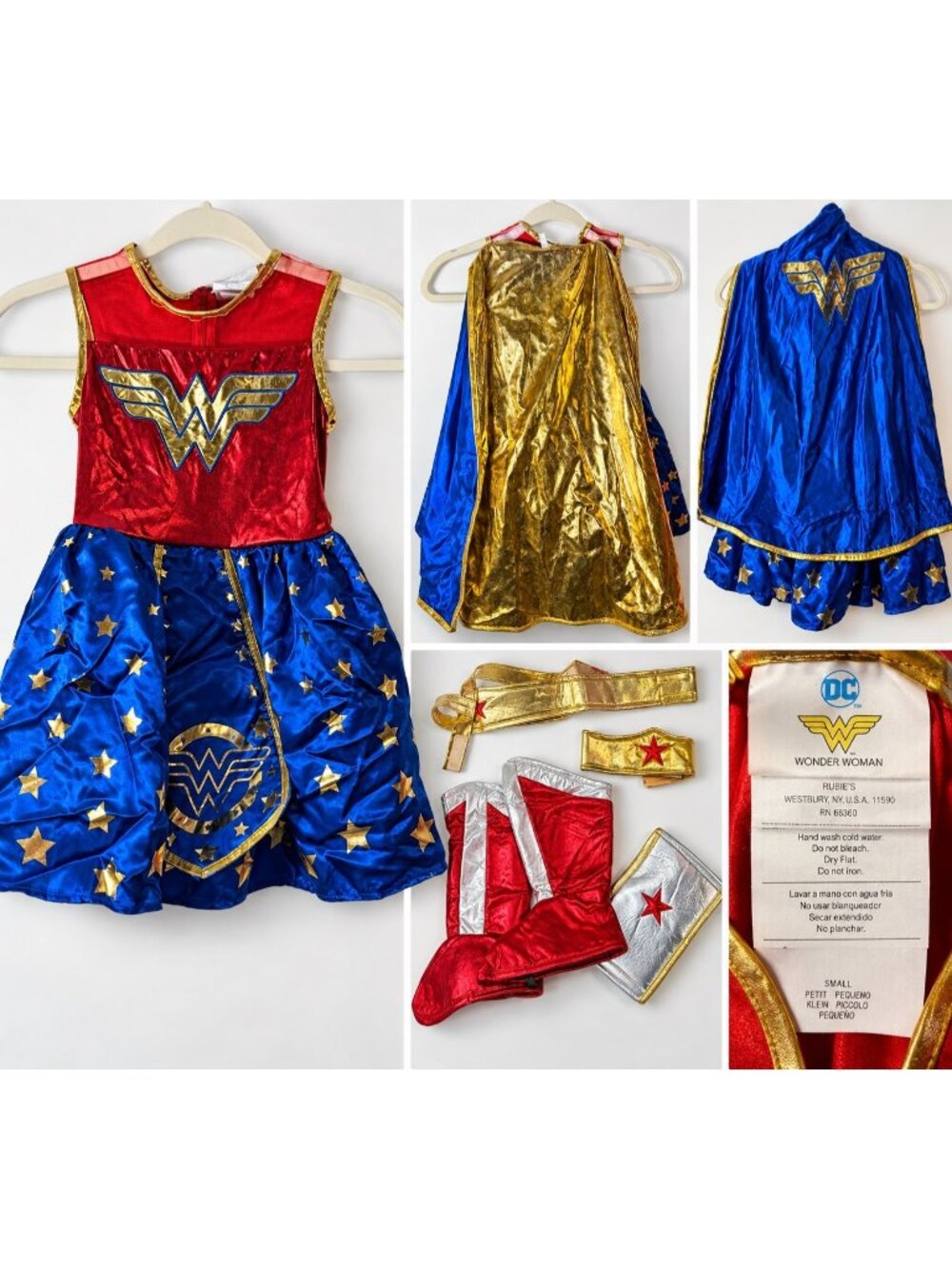 Girls’ DC Comics Wonder Woman Costume – Small 4/6 Like New